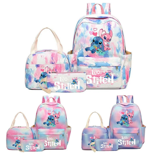 Set sac à dos Stitch 3 pièces - Trousse + sac repas inclus